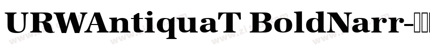 URWAntiquaT BoldNarr字体转换